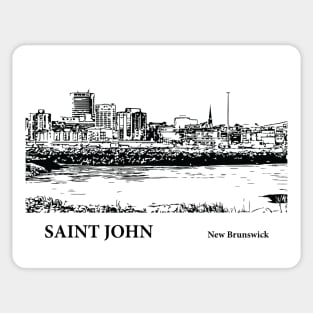 Saint John New Brunswick Sticker